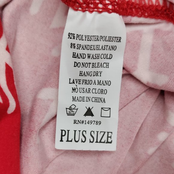 Red & White Snowflake Leggings - Picture 4 of 6